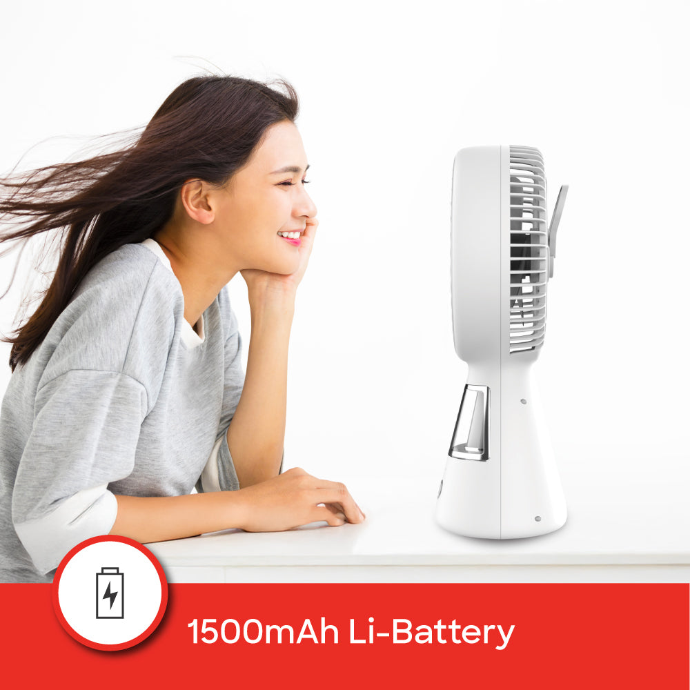 Sanford Rechargeable Multi-Functional 6 Inch Table Fan with LED Light | SF6663MFN - Sanford India