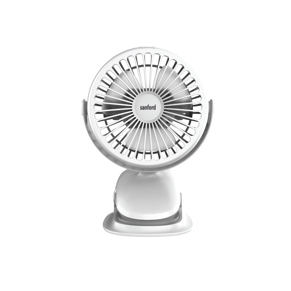 Sanford Rechargeable 4inch Portable Clip Fan with 3 Speed Modes | SF6664PCF - Sanford India
