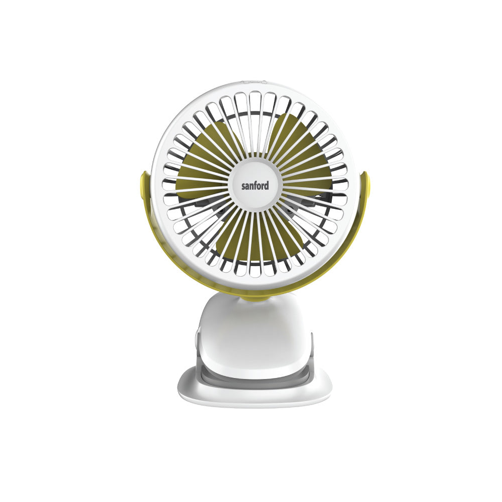 Sanford Rechargeable 4inch Portable Clip Fan with 3 Speed Modes | SF6664PCF - Sanford India