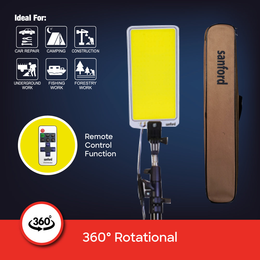 Sanford 1500W LED Camping Light with Telescopic Tripod and Remote | SF705CL - Sanford India