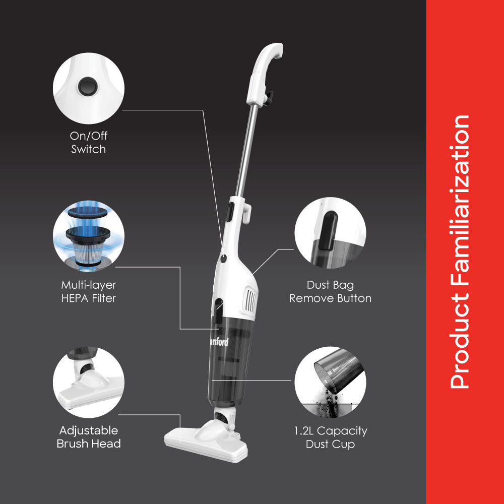 Sanford 600W 3-in-1 Vacuum Cleaner with HEPA Filter | SF876VC - Sanford India