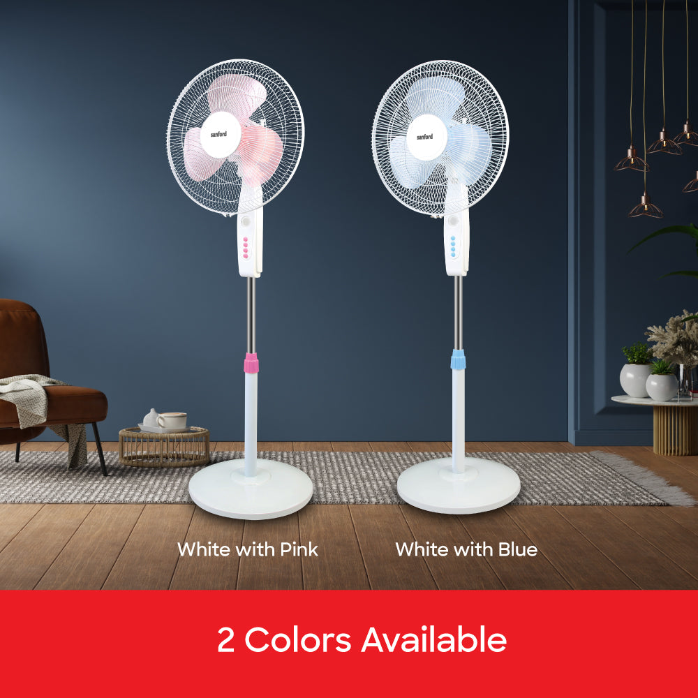 Sanford 16-Inch Stand Fan with LED Light and 3-Speed Control | SF907SFN - Sanford India