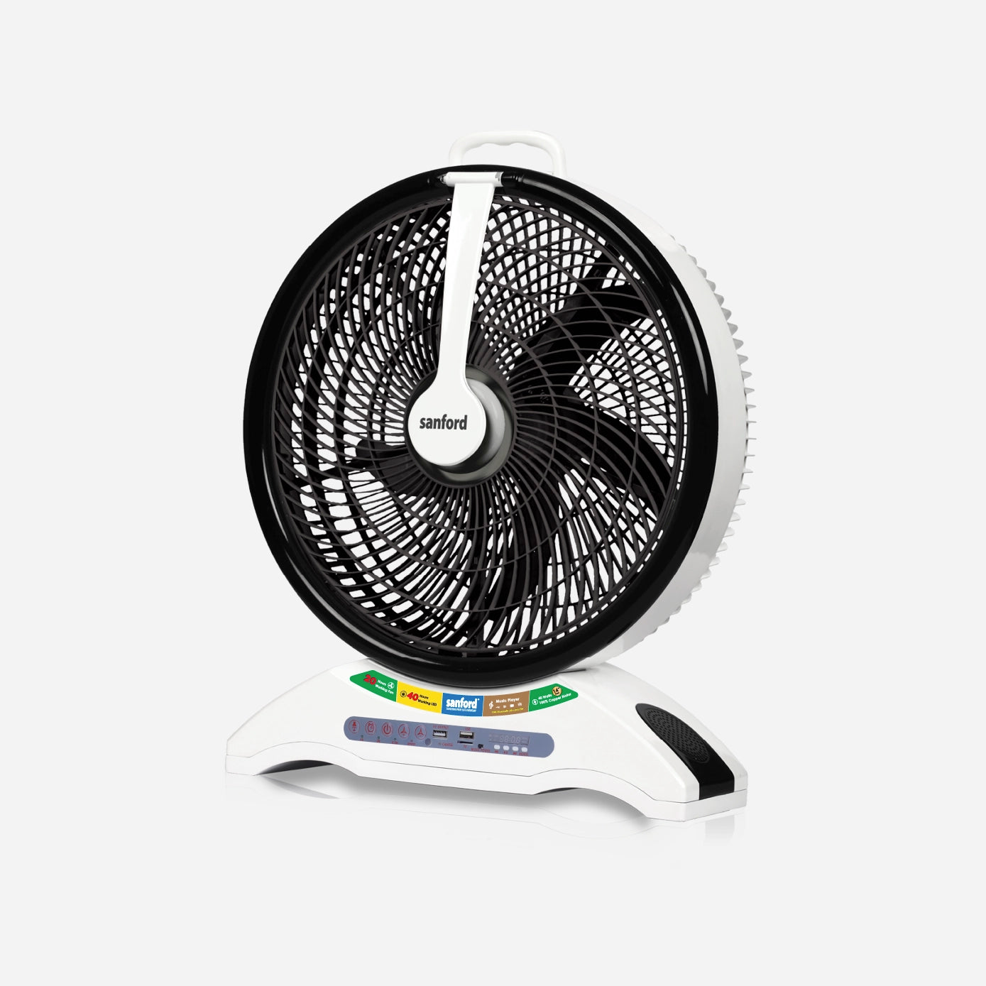 Sanford Rechargeable Table Fan 14 Inch 2 in 1 40W 100% Copper Motor - SF918RTF - Sanford India
