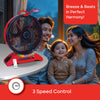 Sanford 14-Inch Rechargeable Table Fan with LED Light and Music System | SF918RTF - Sanford India