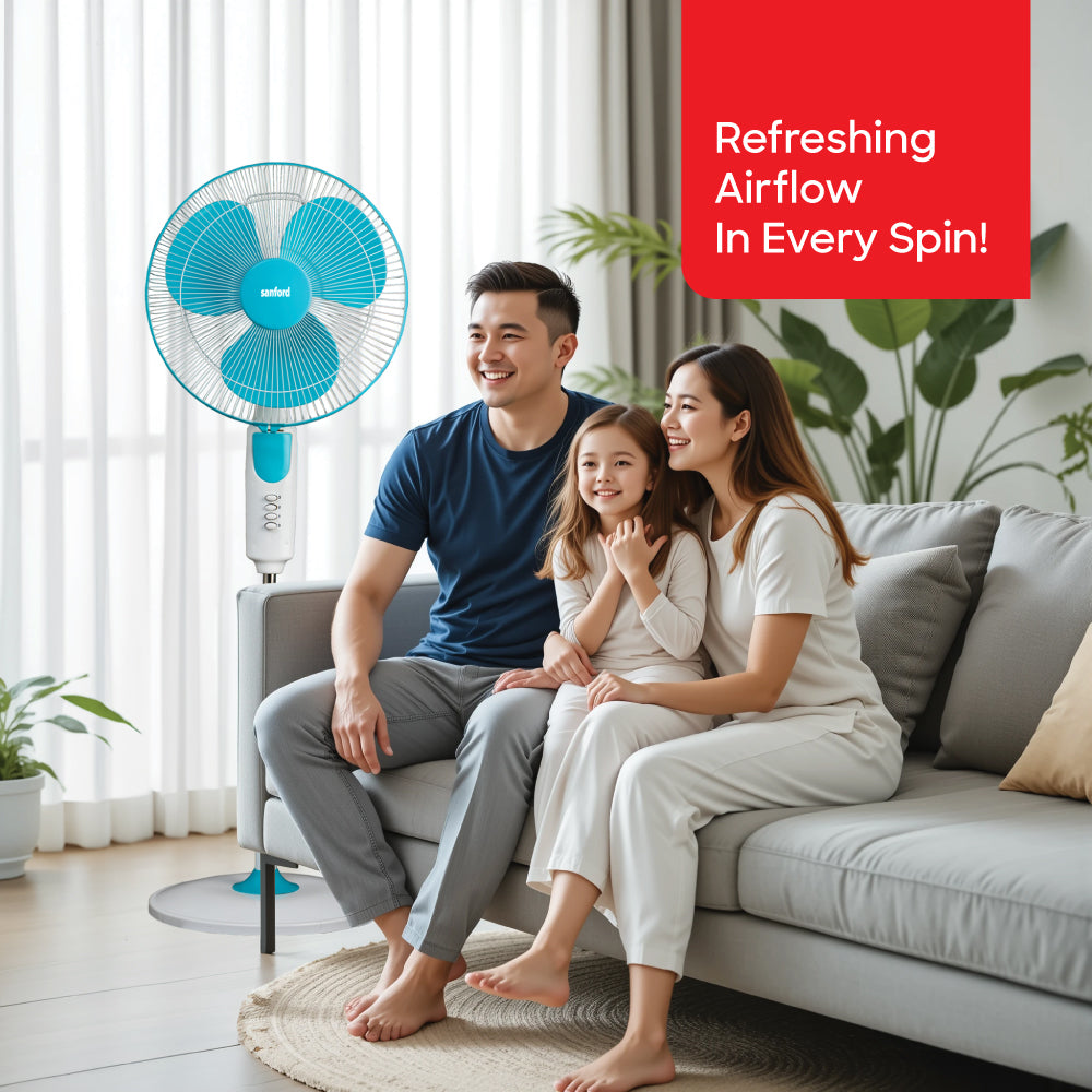 Sanford Stand Fan 16-Inch with 3-Speed Settings and 60W Motor | SF940SFN - Sanford India