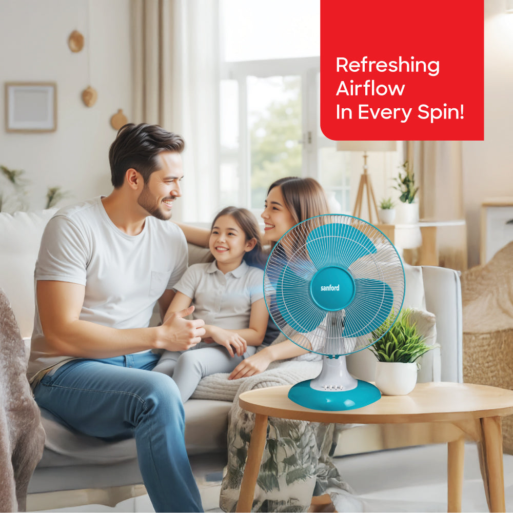 Sanford Table Fan 16-Inch with 3-Speed Control and 60W Motor | SF953TFN - Sanford India