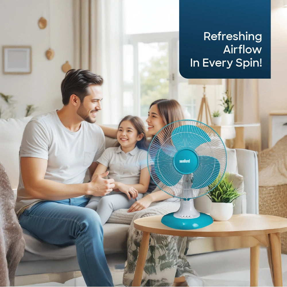 Sanford Table Fan 16-Inch With 3-Speed Control and 60W Motor – SF953TFN