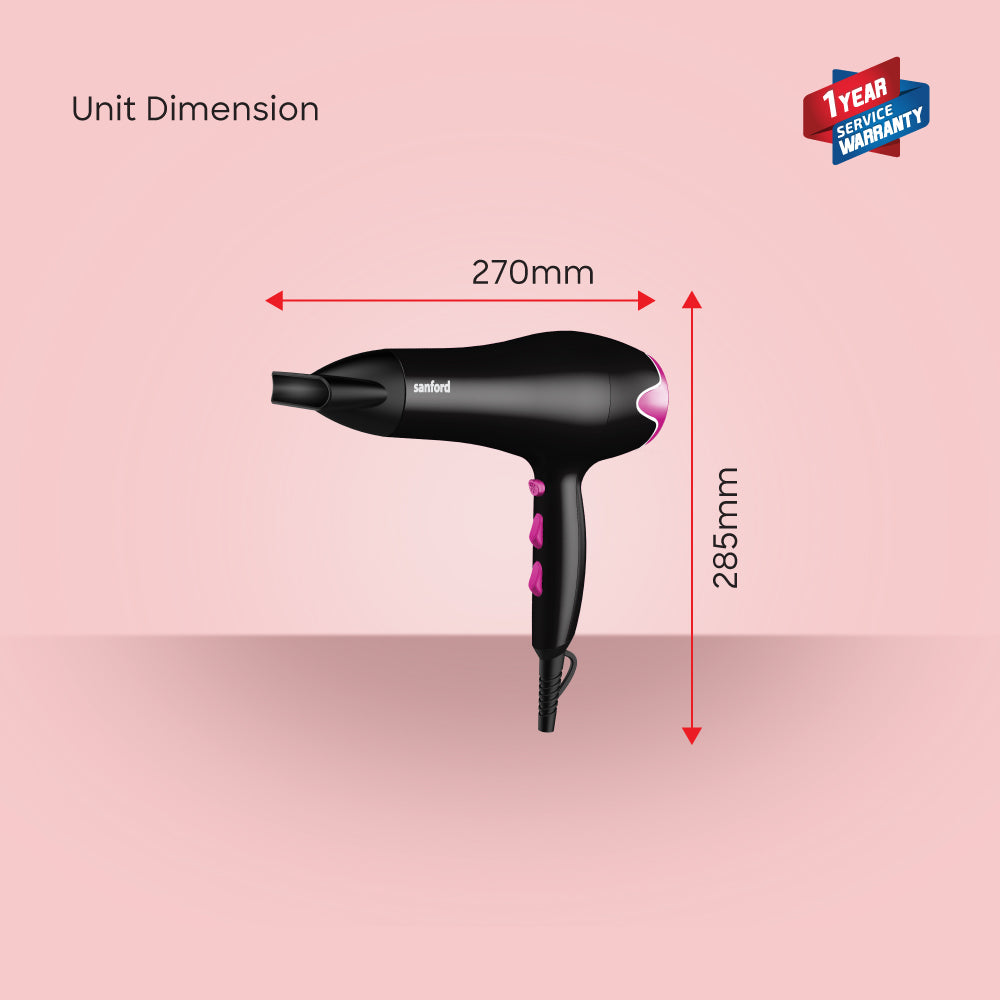 Sanford 2000W Hair Dryer with Cool Shot and Foldable Handle | SF9694HD - Sanford India