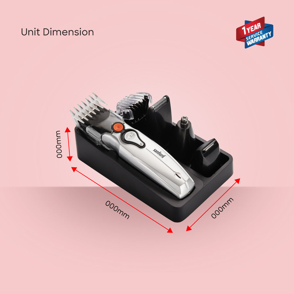 Sanford 6-in-1 Rechargeable Hair Clipper with 45-Minute Runtime | SF9725HC - Sanford India