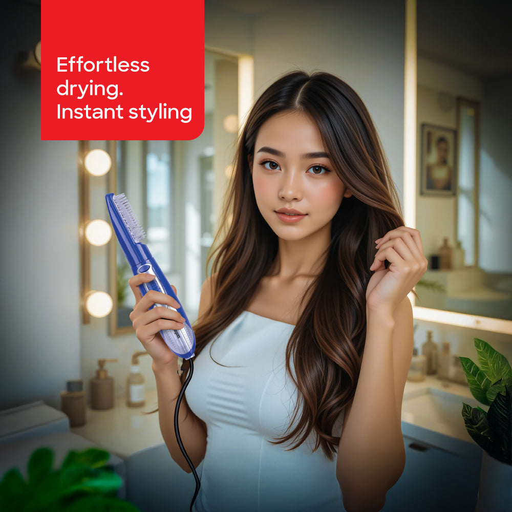 Sanford 800W Hair Styler with 2-in-1 Brush & 3 Heat Settings | SF9751HS