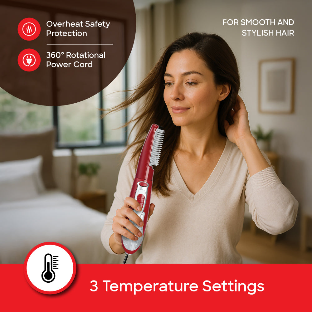 Sanford 800W Hair Styler with 2-in-1 Brush and Heat Settings | SF9751HS - Sanford India