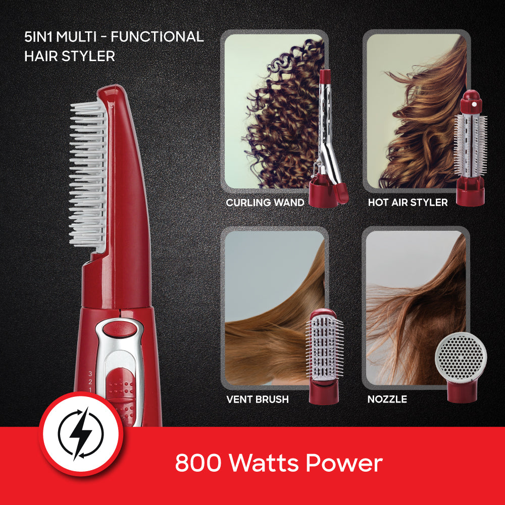 Sanford 800W 5-in-1 Hair Styler with Temperature Control (SF9753HS)