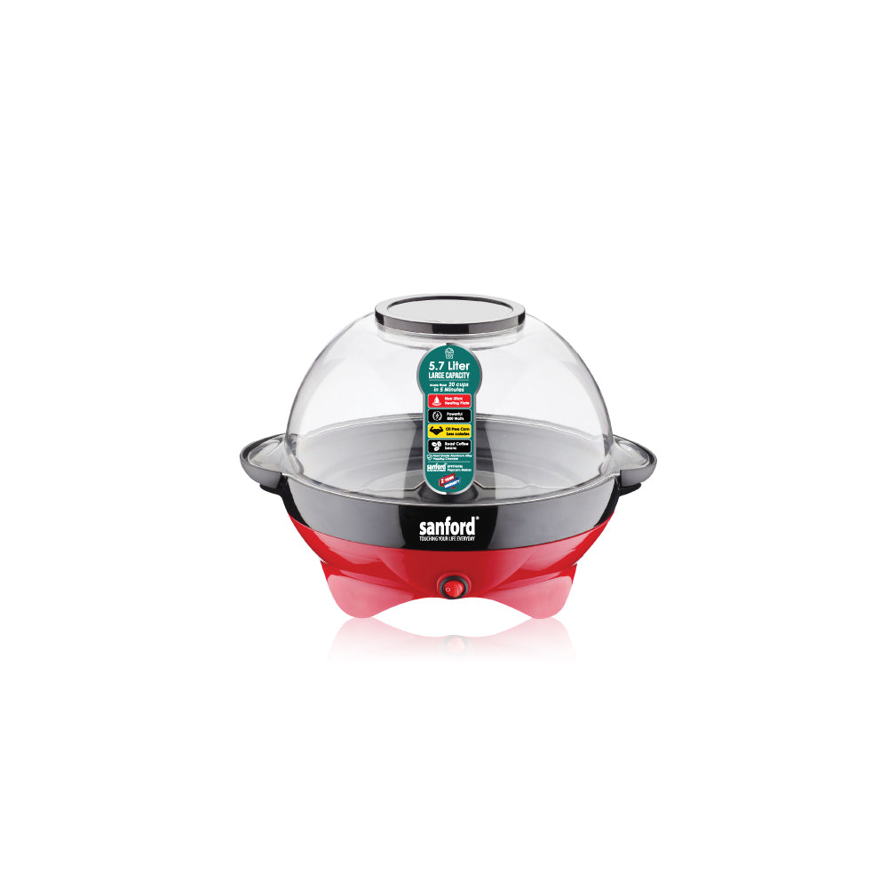 Sanford 800W Popcorn Maker with 5.7L Bowl and Coffee Bean Roasting | SF9976PM - Sanford India