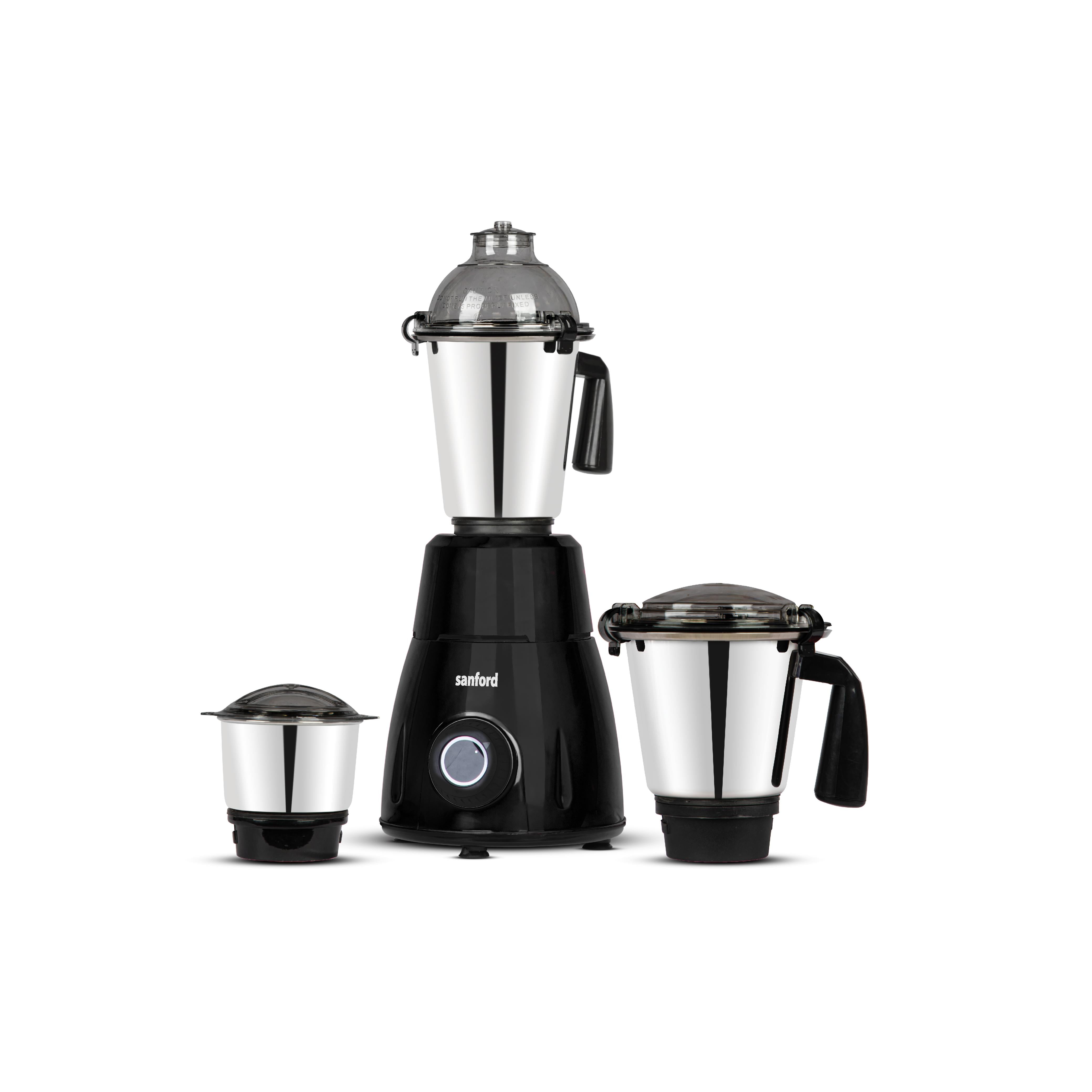 Sanford SF5901GM Mixer Grinder – black colour variant, front view