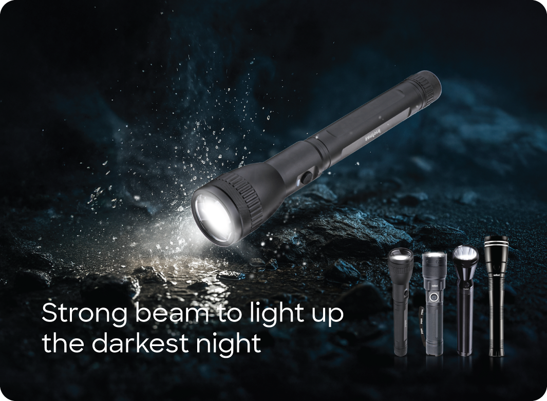 Sanford rechargeable LED torchlight for bright home lighting