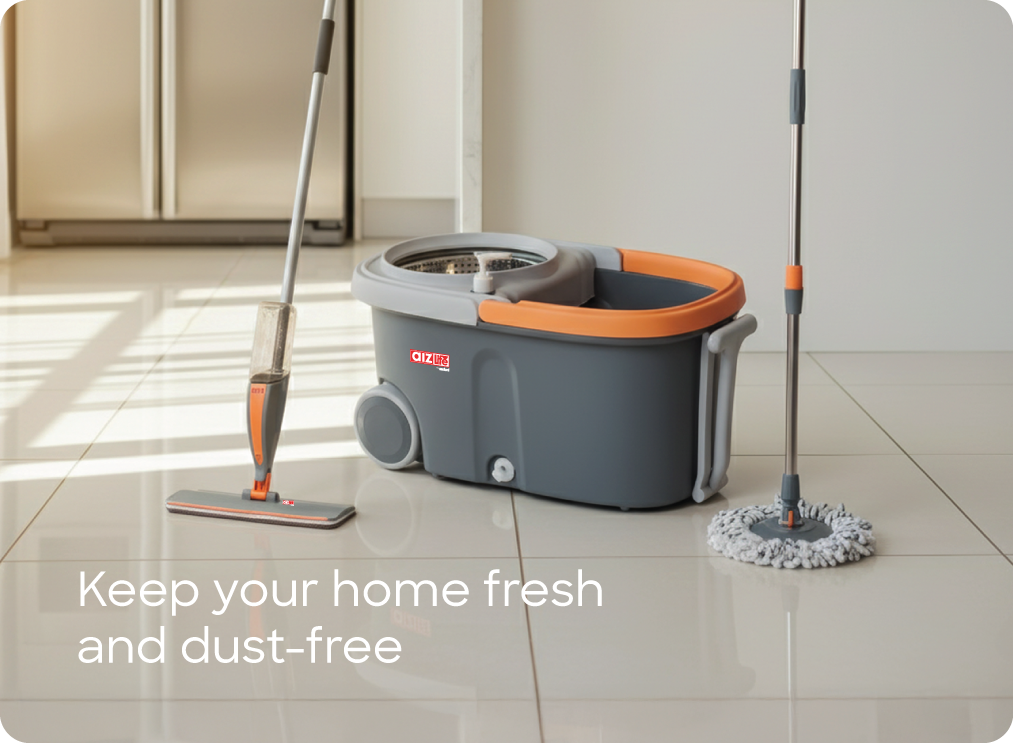 Sanford spin mop and spray mop set for easy home floor cleaning