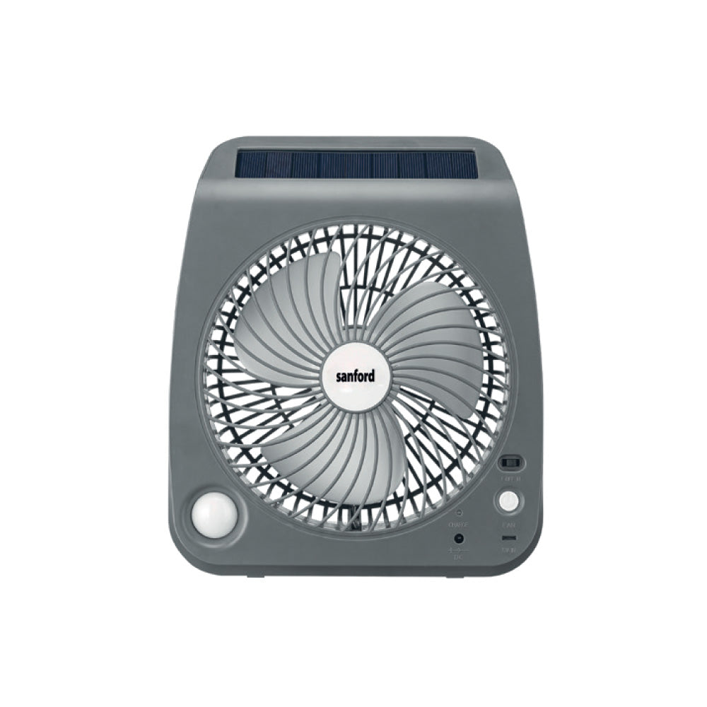 Sanford 7 Inch Solar Fan with 3000mAh Battery and LED Light | SF6654RTF - Sanford India
